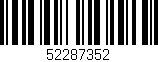 Código de barras (EAN, GTIN, SKU, ISBN): '52287352'