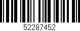 Código de barras (EAN, GTIN, SKU, ISBN): '52287452'