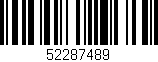 Código de barras (EAN, GTIN, SKU, ISBN): '52287489'