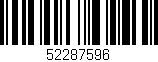 Código de barras (EAN, GTIN, SKU, ISBN): '52287596'