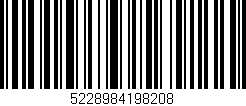 Código de barras (EAN, GTIN, SKU, ISBN): '5228984198208'