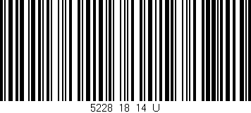 Código de barras (EAN, GTIN, SKU, ISBN): '5228_18_14_U'