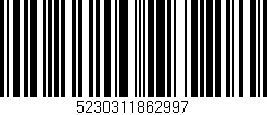 Código de barras (EAN, GTIN, SKU, ISBN): '5230311862997'