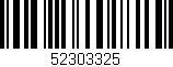 Código de barras (EAN, GTIN, SKU, ISBN): '52303325'
