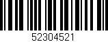 Código de barras (EAN, GTIN, SKU, ISBN): '52304521'