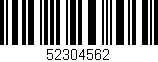 Código de barras (EAN, GTIN, SKU, ISBN): '52304562'