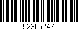 Código de barras (EAN, GTIN, SKU, ISBN): '52305247'