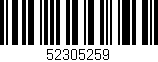 Código de barras (EAN, GTIN, SKU, ISBN): '52305259'