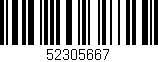 Código de barras (EAN, GTIN, SKU, ISBN): '52305667'