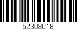 Código de barras (EAN, GTIN, SKU, ISBN): '52308018'