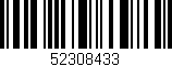 Código de barras (EAN, GTIN, SKU, ISBN): '52308433'