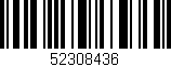 Código de barras (EAN, GTIN, SKU, ISBN): '52308436'