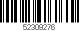 Código de barras (EAN, GTIN, SKU, ISBN): '52309276'