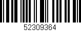 Código de barras (EAN, GTIN, SKU, ISBN): '52309364'