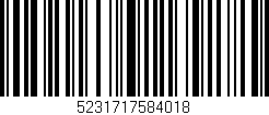 Código de barras (EAN, GTIN, SKU, ISBN): '5231717584018'