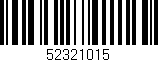 Código de barras (EAN, GTIN, SKU, ISBN): '52321015'