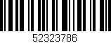 Código de barras (EAN, GTIN, SKU, ISBN): '52323786'
