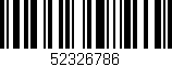 Código de barras (EAN, GTIN, SKU, ISBN): '52326786'
