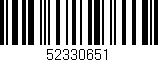Código de barras (EAN, GTIN, SKU, ISBN): '52330651'