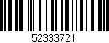 Código de barras (EAN, GTIN, SKU, ISBN): '52333721'