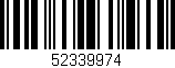 Código de barras (EAN, GTIN, SKU, ISBN): '52339974'