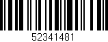 Código de barras (EAN, GTIN, SKU, ISBN): '52341481'