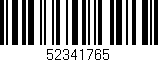 Código de barras (EAN, GTIN, SKU, ISBN): '52341765'