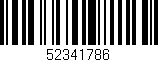 Código de barras (EAN, GTIN, SKU, ISBN): '52341786'