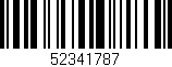 Código de barras (EAN, GTIN, SKU, ISBN): '52341787'