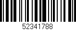 Código de barras (EAN, GTIN, SKU, ISBN): '52341788'