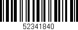 Código de barras (EAN, GTIN, SKU, ISBN): '52341840'