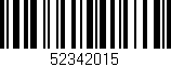 Código de barras (EAN, GTIN, SKU, ISBN): '52342015'