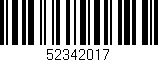 Código de barras (EAN, GTIN, SKU, ISBN): '52342017'
