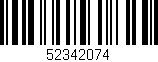 Código de barras (EAN, GTIN, SKU, ISBN): '52342074'