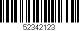 Código de barras (EAN, GTIN, SKU, ISBN): '52342123'