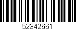 Código de barras (EAN, GTIN, SKU, ISBN): '52342661'