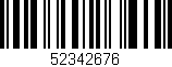 Código de barras (EAN, GTIN, SKU, ISBN): '52342676'