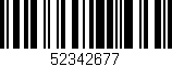 Código de barras (EAN, GTIN, SKU, ISBN): '52342677'