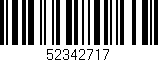 Código de barras (EAN, GTIN, SKU, ISBN): '52342717'