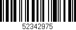 Código de barras (EAN, GTIN, SKU, ISBN): '52342975'