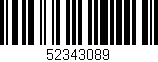 Código de barras (EAN, GTIN, SKU, ISBN): '52343089'