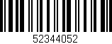 Código de barras (EAN, GTIN, SKU, ISBN): '52344052'