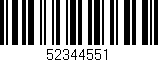 Código de barras (EAN, GTIN, SKU, ISBN): '52344551'