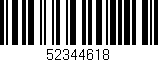 Código de barras (EAN, GTIN, SKU, ISBN): '52344618'