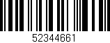 Código de barras (EAN, GTIN, SKU, ISBN): '52344661'