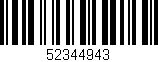Código de barras (EAN, GTIN, SKU, ISBN): '52344943'