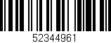 Código de barras (EAN, GTIN, SKU, ISBN): '52344961'