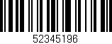 Código de barras (EAN, GTIN, SKU, ISBN): '52345196'