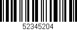 Código de barras (EAN, GTIN, SKU, ISBN): '52345204'