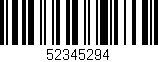 Código de barras (EAN, GTIN, SKU, ISBN): '52345294'